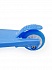 Самокат 3-х колесный складной с регулируемой ручкой свет 72 см голубой  - миниатюра №2